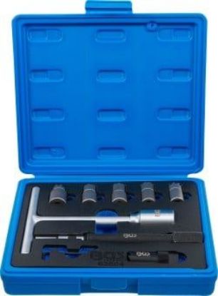 Cleaning/MiIIing Tool Set, CR injector seat 7-piece Injector Sealing Surfaces Cutter Set