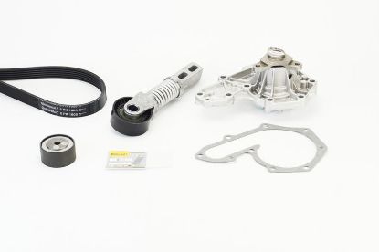 Water Pump + V-Ribbed Belt Kit