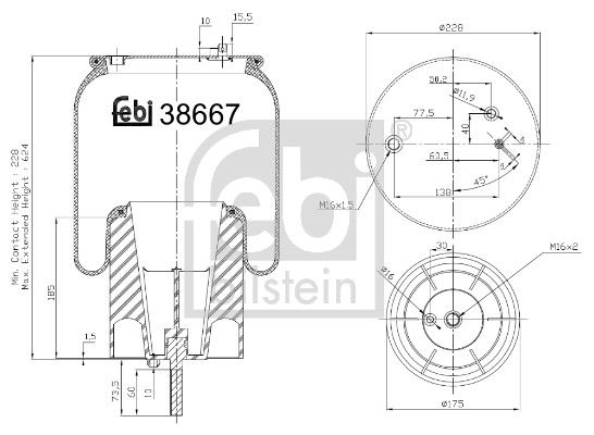 Bellow, air suspension Scania 1 932 592