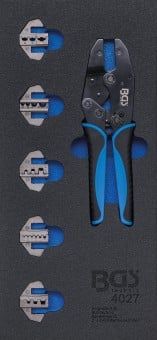 Crimping Pliers Set 1/3 Tool Tray for Workshop Trolleys: 11-piece Crim