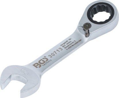 Ratchet Ring Open-ended Spanner Ratchet Wrench, short, 13 mm