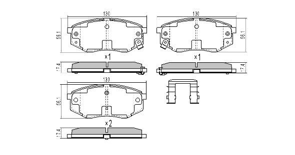 Brake Pad Set, disc brake