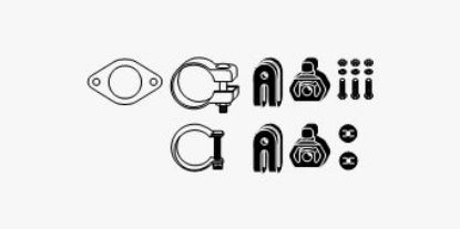 Mounting Kit, exhaust system Renault Kangoo dci