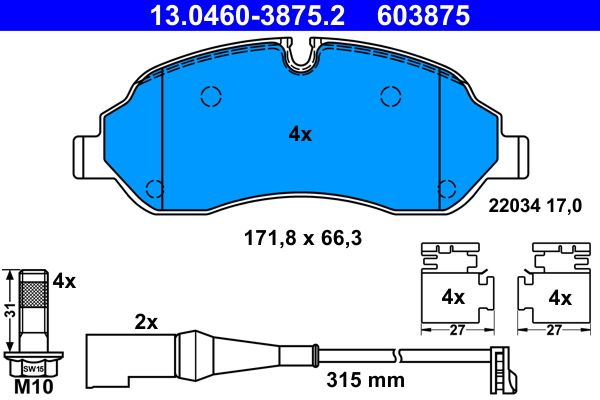 Brake Pad Set, disc brake