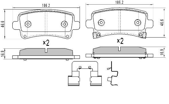 Brake Pad Set, disc brake
