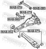Mounting, control/trailing arm MITSUBISHI MR102063, VOLVO 3 085 125 7