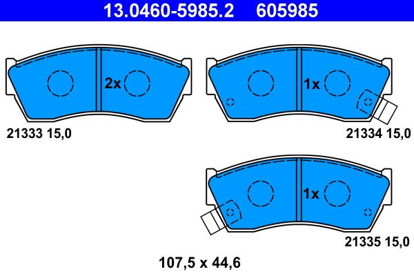 Brake Pad Set, disc brake