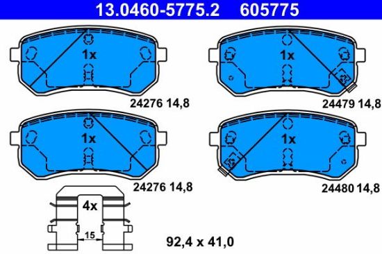 Brake Pad Set, disc brake