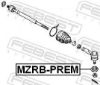 Repair Kit, tie rod end MAZDA B455-32-279