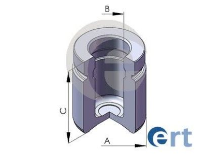 Piston, brake caliper