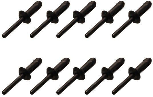 Blind Rivet Plastic Rivets Set for BGS 8463, 6.6 x 17.2 mm, 10