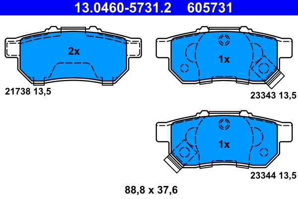 Brake Pad Set, disc brake