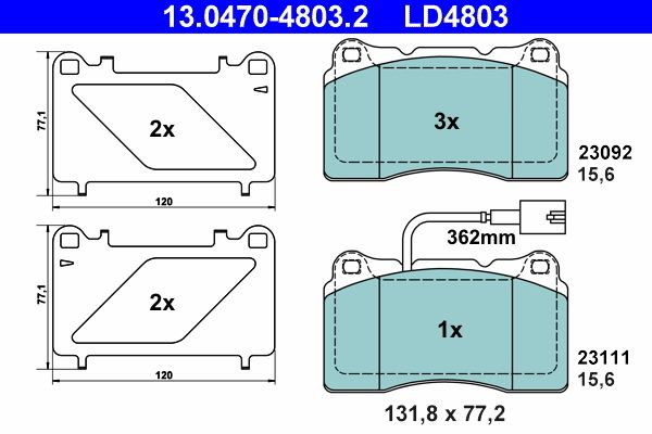 Brake Pad Set, disc brake