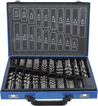 Twist Drill Bit Set 170-piece Twist Drill Set, HSS