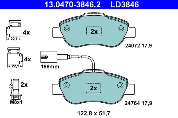 Brake Pad Set, disc brake