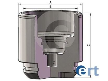 Piston, brake caliper
