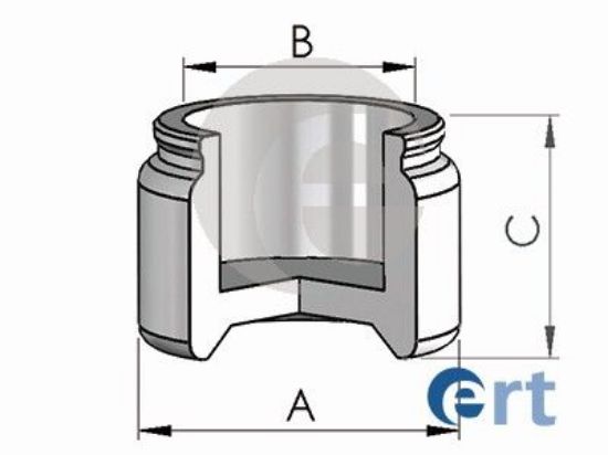 Piston, brake caliper