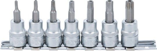 Socket Wrench Set 7-piece 3/8" Bit Socket Set, T-Star (Tamperproof)