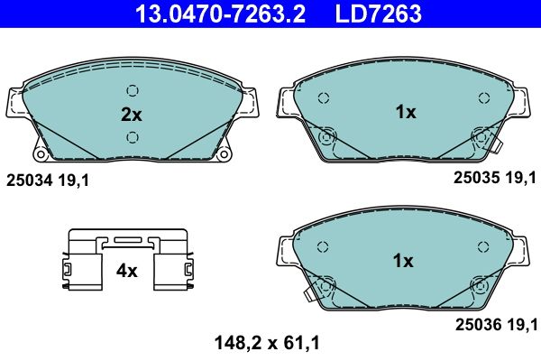 Brake Pad Set, disc brake