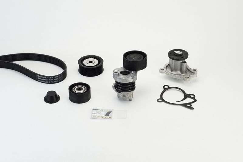 Water Pump + V-Ribbed Belt Kit