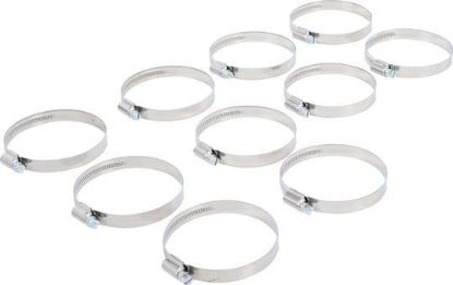 Assortment, hose clamps Hose Clamp, 60x80 mm, Stainless Steel, 10 pcs.