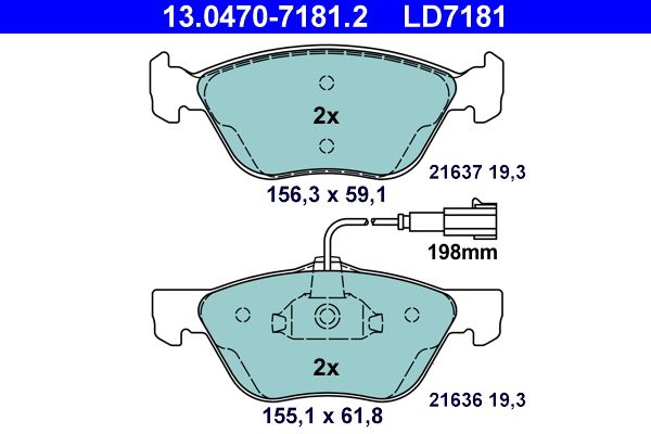 Brake Pad Set, disc brake