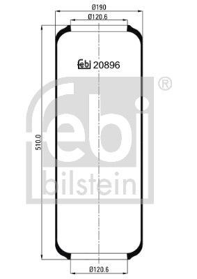 Bellow, air suspension Scania 0 411 627