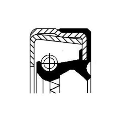 Shaft Seal, wheel hub Iveco 40100660