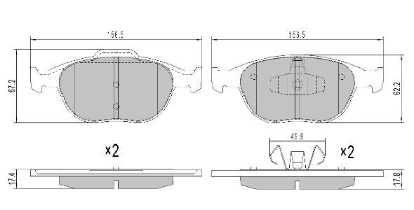 Brake Pad Set, disc brake