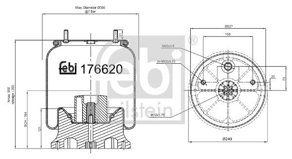 Bellow, air suspension Gigant 709377003