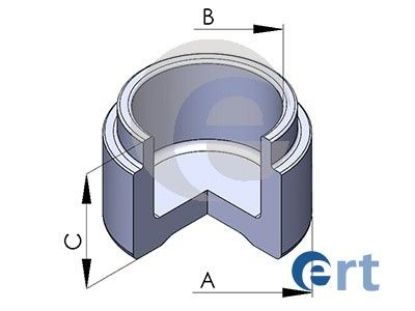Piston, brake caliper