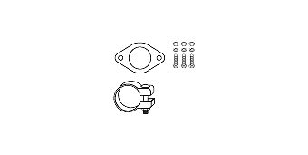 Mounting Kit, catalytic converter Fiat Doblo 1,9 JTD