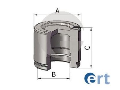 Piston, brake caliper
