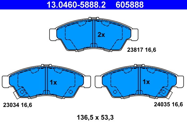 Brake Pad Set, disc brake