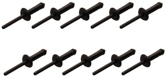 Blind Rivet Plastic Rivets Set for BGS 8463, 5.0 x 17.2 mm, 10