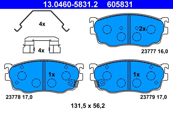 Brake Pad Set, disc brake