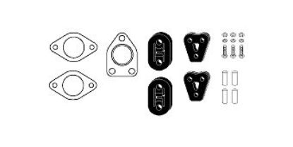 Mounting Kit, exhaust system Mitsubishi Pajero TD