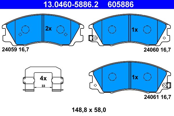 Brake Pad Set, disc brake