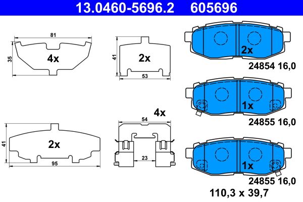 Brake Pad Set, disc brake
