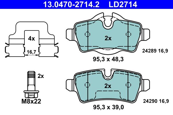 Brake Pad Set, disc brake