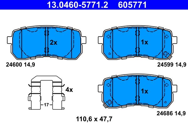Brake Pad Set, disc brake