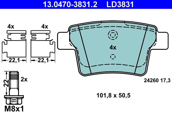 Brake Pad Set, disc brake