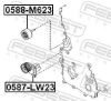 Belt Tensioner, V-ribbed belt FORD 1364675, MAZDA LF17-15-980E
