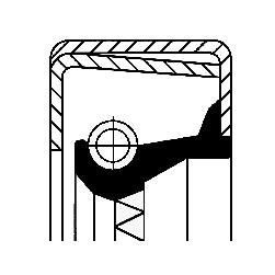 Shaft Seal, wheel hub Iveco 40100100