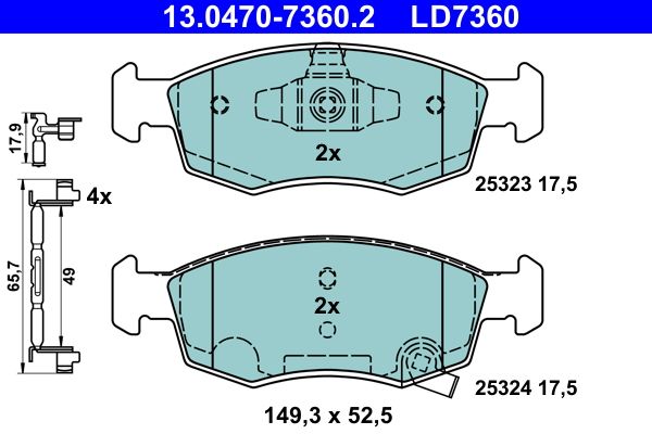Brake Pad Set, disc brake
