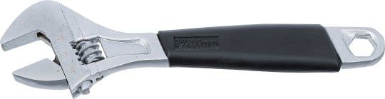 Adjustable Spanner Adjustable Wrench, Soft Rubber Handle, 8"