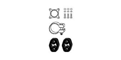 Mounting Kit, catalytic converter VW Caddy PickUp D