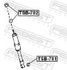 Spacer Bush, shock absorber TOYOTA 90948-01004