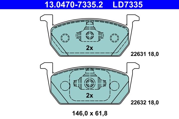Brake Pad Set, disc brake