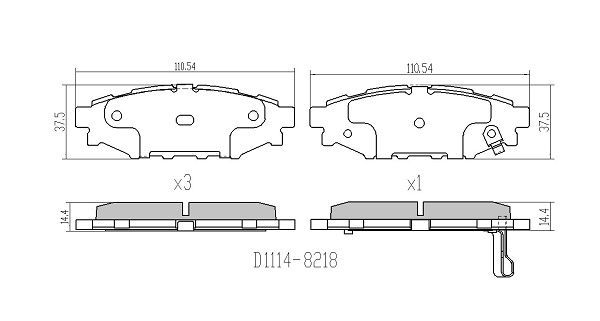 Brake Pad Set, disc brake
